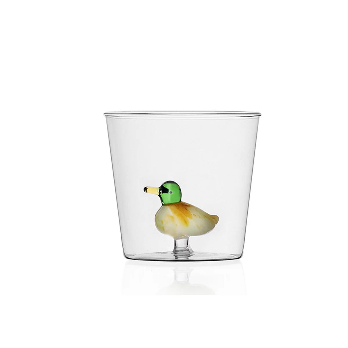 Verre artisanal 3D – Tasse transparente avec figurines