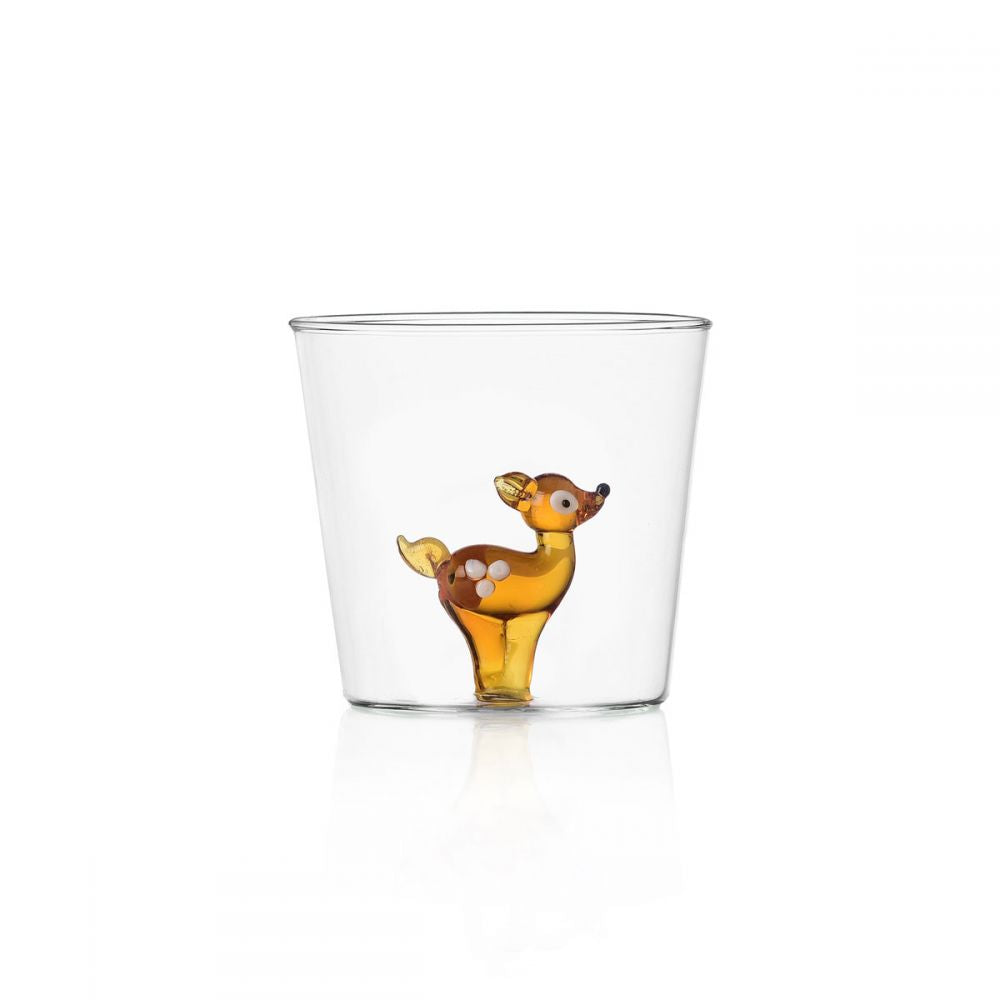 Verre artisanal 3D – Tasse transparente avec figurines