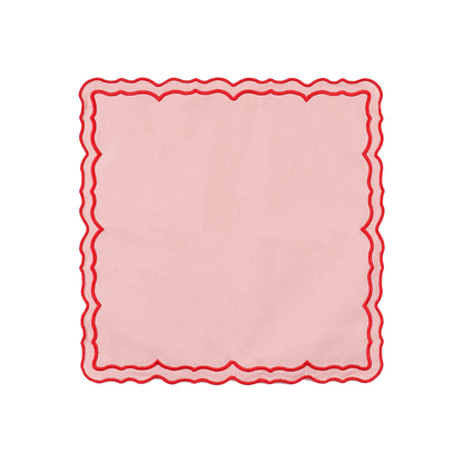 Set de table brodé en coton-lin