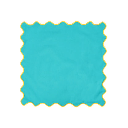 Set de table brodé en coton-lin