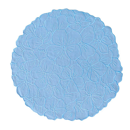 Set de table brodé en coton-lin