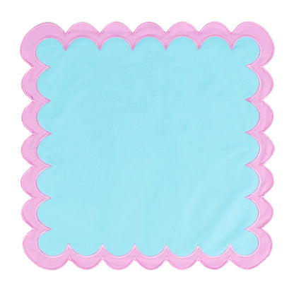 Set de table brodé en coton-lin