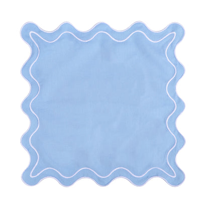 Set de table brodé en coton-lin